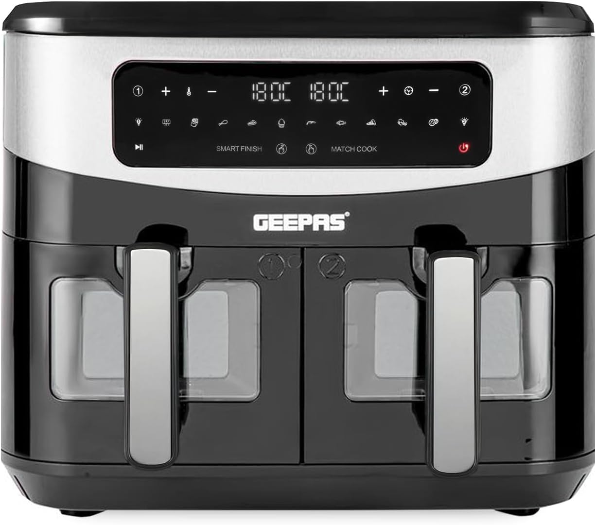 Dual Zone Digital Air Fryer with Two Drawers, Touch Screen and Smart Finish — photo 1 of 10